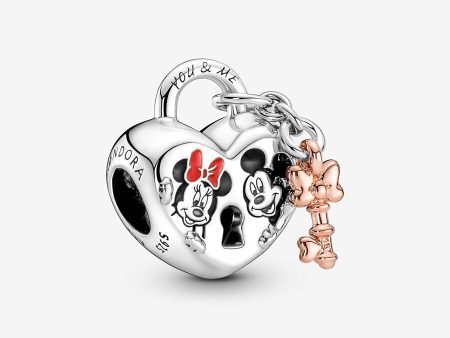 Disney Mickey Mouse & Minnie Mouse Padlock Charm Online Sale