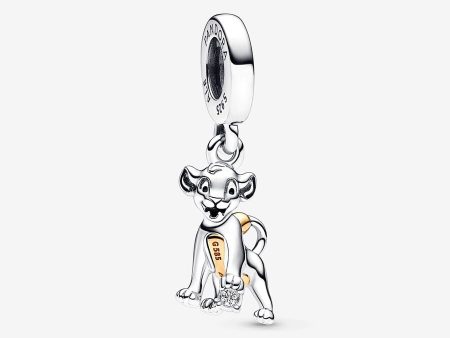 Disney 100th Anniversary Simba Lab-grown Diamond Dangle Charm Sale