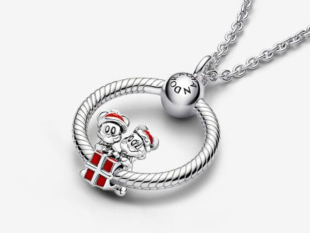 Disney, Mickey Mouse and Minnie Mouse Present O Pendant Set Online Sale