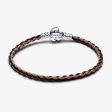 Disney The Lion King Clasp Pandora Moments Braided Leather Bracelet Online now