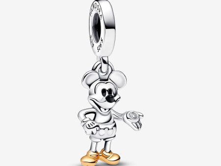 Disney 100th Anniversary Mickey Mouse Lab-grown Diamond Dangle Charm Supply