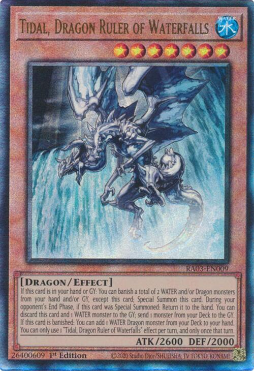 Tidal, Dragon Ruler of Waterfalls (UTR) [RA03-EN009] Prismatic Ultimate Rare Fashion