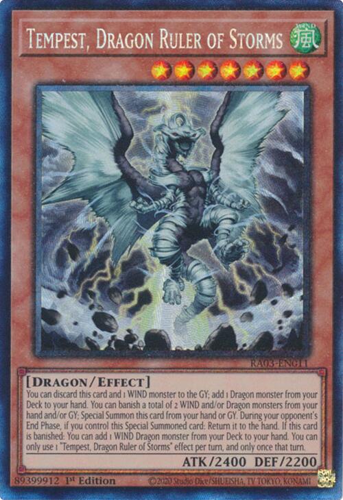 Tempest, Dragon Ruler of Storms (CR) [RA03-EN011] Prismatic Collector s Rare Cheap