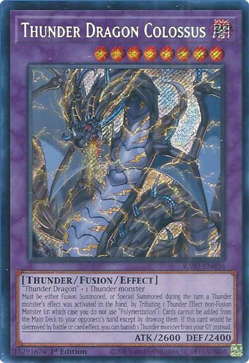 Thunder Dragon Colossus (Secret Rare) [RA03-EN036] Secret Rare Sale