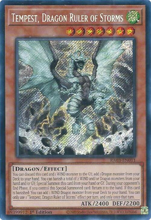 Tempest, Dragon Ruler of Storms (Secret Rare) [RA03-EN011] Secret Rare Online now