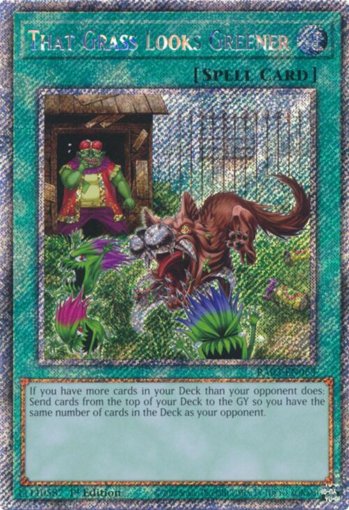 That Grass Looks Greener (Platinum Secret Rare) [RA03-EN063] Platinum Secret Rare Online Sale