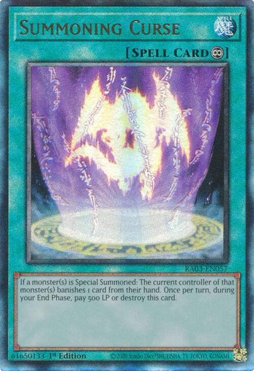 Summoning Curse (UTR) [RA03-EN057] Prismatic Ultimate Rare on Sale