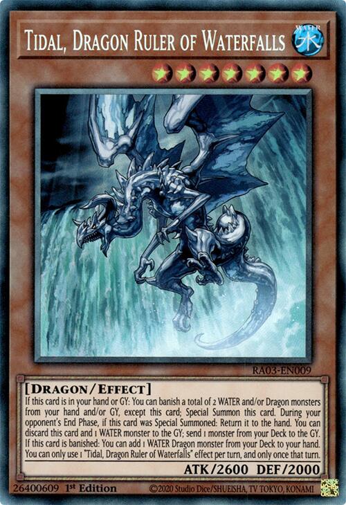 Tidal, Dragon Ruler of Waterfalls (CR) [RA03-EN009] Prismatic Collector s Rare Supply