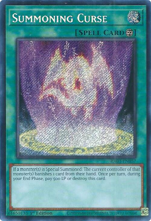 Summoning Curse (Secret Rare) [RA03-EN057] Secret Rare Online Hot Sale