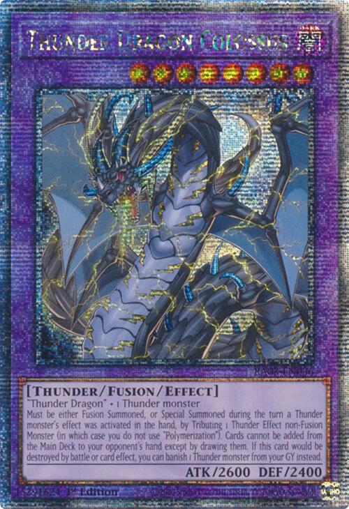 Thunder Dragon Colossus (Quarter Century Secret Rare) [RA03-EN036] Quarter Century Secret Rare Supply