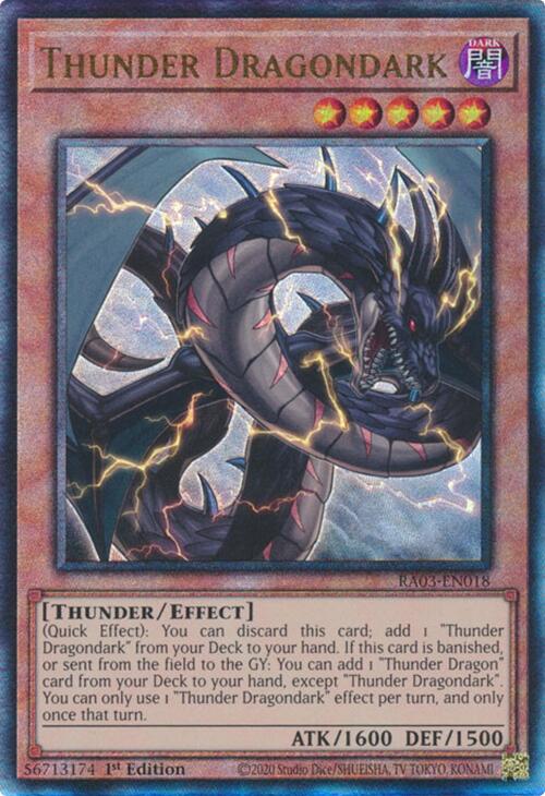 Thunder Dragondark (UTR) [RA03-EN018] Prismatic Ultimate Rare on Sale