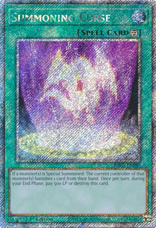 Summoning Curse (Platinum Secret Rare) [RA03-EN057] Platinum Secret Rare Cheap