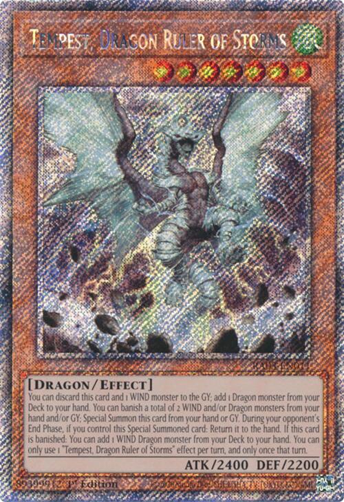 Tempest, Dragon Ruler of Storms (Platinum Secret Rare) [RA03-EN011] Platinum Secret Rare Online now