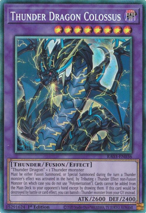 Thunder Dragon Colossus (CR) [RA03-EN036] Prismatic Collector s Rare Online Hot Sale