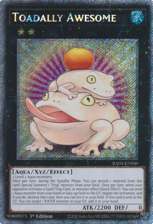 Toadally Awesome (Platinum Secret Rare) [RA03-EN040] Platinum Secret Rare Online Hot Sale