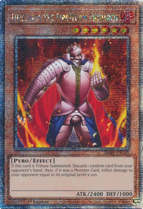 Thestalos the Firestorm Monarch (Quarter Century Secret Rare) [RA03-EN143] Quarter Century Secret Rare For Cheap