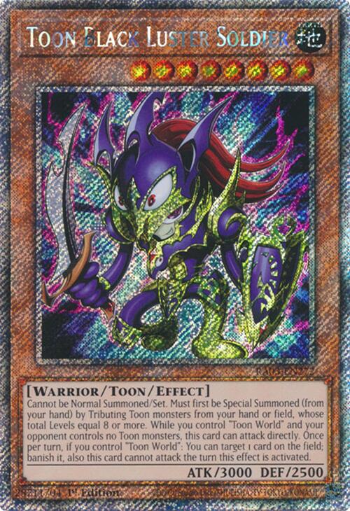 Toon Black Luster Soldier (Platinum Secret Rare) [RA03-EN272] Platinum Secret Rare For Discount