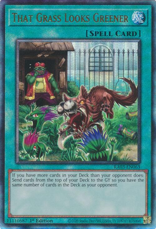 That Grass Looks Greener (UTR) [RA03-EN063] Prismatic Ultimate Rare For Discount