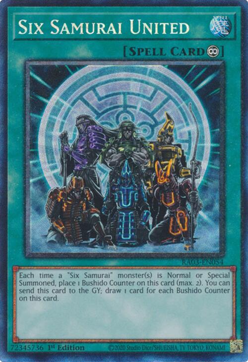 Six Samurai United (CR) [RA03-EN054] Prismatic Collector s Rare Online