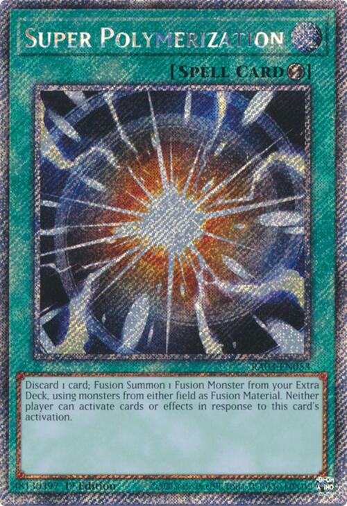 Super Polymerization (Platinum Secret Rare) [RA03-EN053] Platinum Secret Rare on Sale