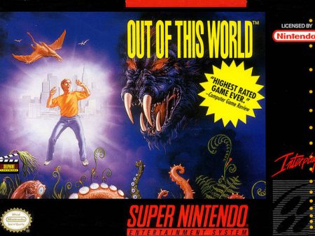 OUT OF THIS WORLD  - SNES (W BOX & MANUAL) Cheap