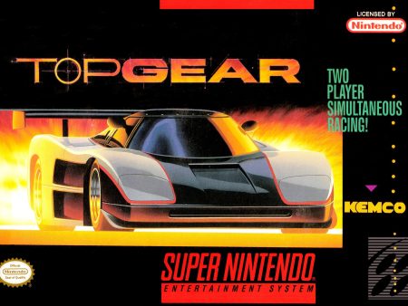 TOP GEAR  - SNES (W BOX & MANUAL) Fashion