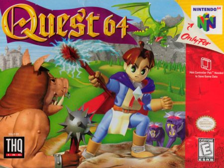 QUEST 64  - N64 (W BOX & MANUAL) Sale